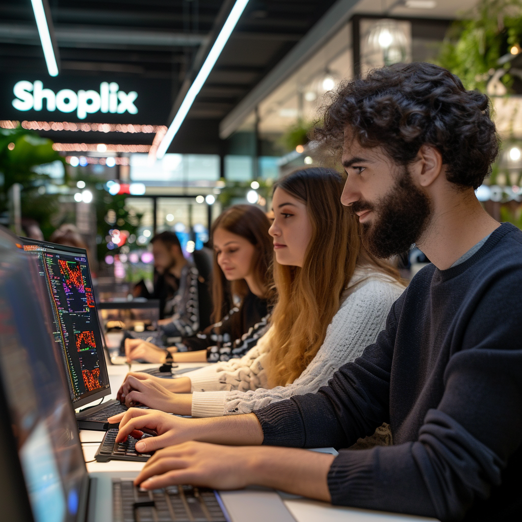 Team Shoplix al lavoro